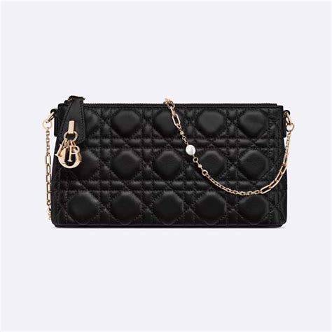 black miss dior bag|Dior lambskin bag price.